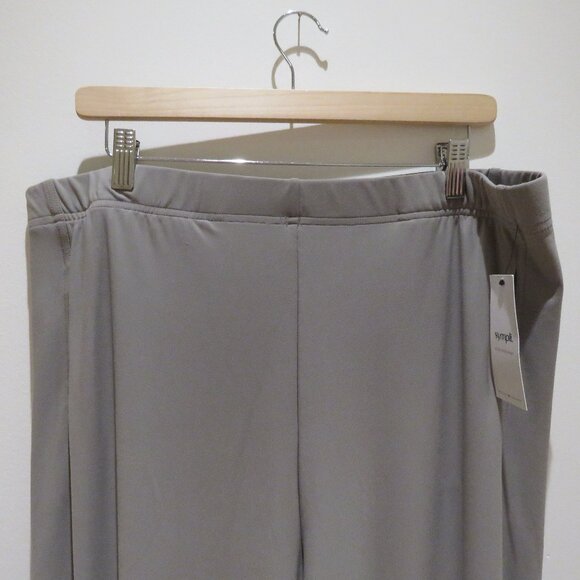 SYMPLI Half Cuff Jogger Pants in Taupe Lagenlook Travel Casual Comfy Size 16 NWT - Picture 4 of 13